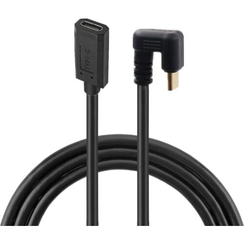 USB3.1 Gold-plated Male to Female 10Gbps 4K 60Hz 3.1Type-C charging data Cable U-shaped 180 Degree Elbow cable