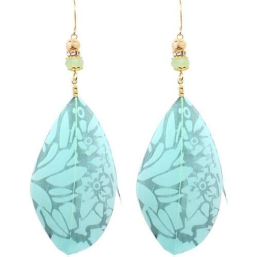 New Natural Leaf Really Earrings European and American Fashion Temperament Retro Simple Drop Earring for Women