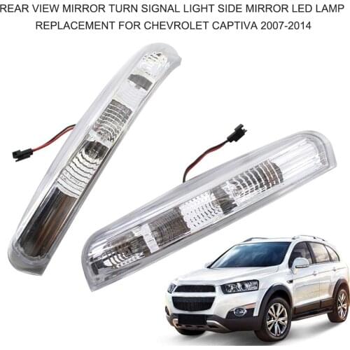 1 Pair Turn Signal Lamp Car Rear View Mirror Turn Signal Light Side Mirror LED Lamp Replacement for Chevrolet Captiva 2007-2014