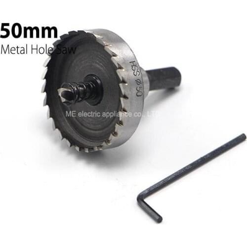 1Pc 50mm 1.97" Core Drill Bit Metal Hole Saw High Speed Steel Core Special for HSS Stainless Steel