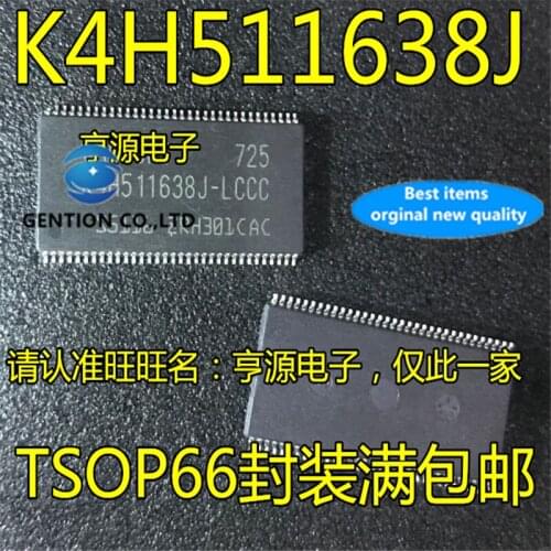 10Pcs K4H511638 K4H511638J-LCCC TSOP66 Router 64M in stock 100% new and original