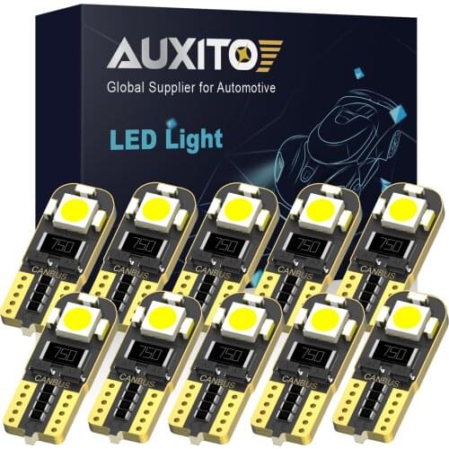 10x W5W T10 LED CANBUS Bulb Wedge Light Side Marker Lamp For Land Rover X9 V8 Freelander 2 Defender Discovery 3 4 2 Sport Evoque