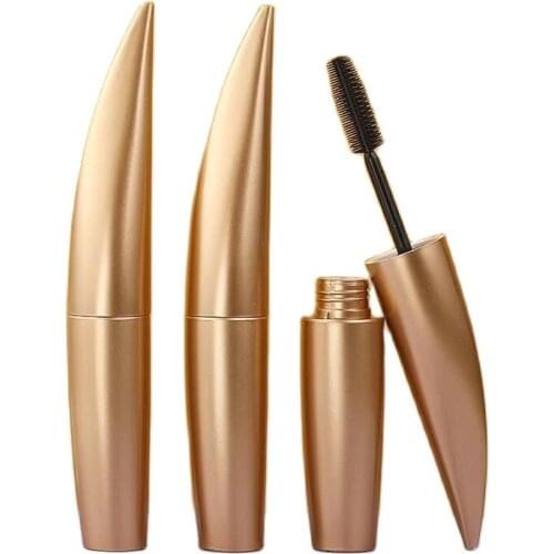 15ml Elegant Gold Empty Mascara Tube Cosmetic Packaging Container Plastic Refillable Bottles 50pieces/Lot