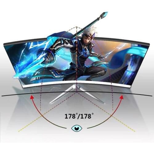 27 inch LCD Computer Pc Monitor Curved Screen 1080p Display 27 Inch LCD Curved Gaming Monitor