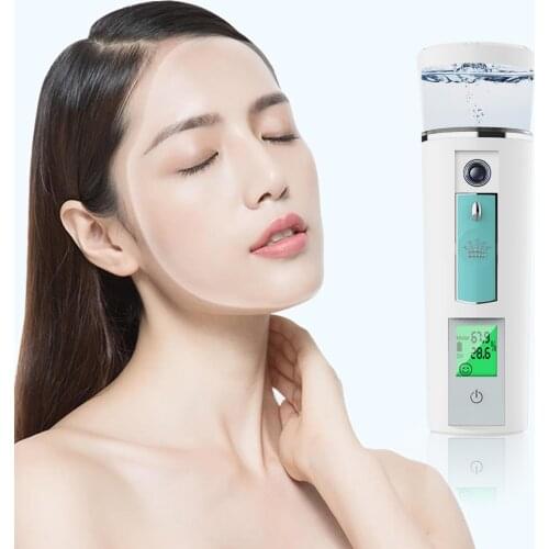 3 in 1 50ml Skin Tester Nano Mist Sprayer Portable Facial Steamer Nebulizer Face Spray Spa Skin Moisturizing Handle Humidifier