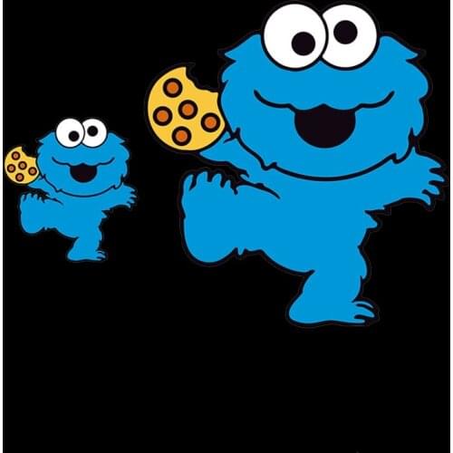 Anime Sesame Street Patch Iron-on Transfers for Clothing DIY T-shirt Applique Heat Transfer Vinyl Ironing Stickers Thermal Press