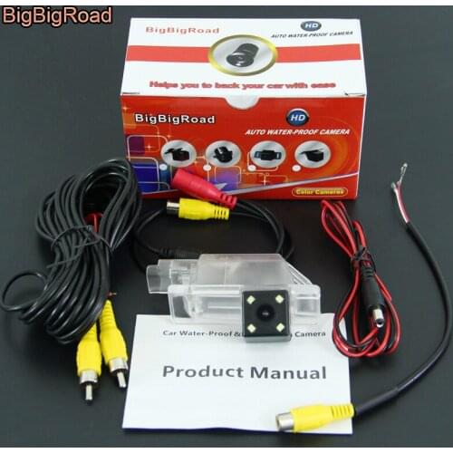 BigBigRoad For Peugeot 408 2015 2016 2017 Car Rear View Backup Parking Camera Waterproof RCA Port Connect to Original Screen