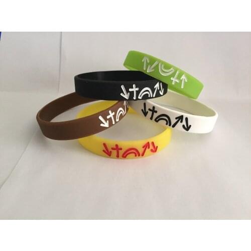 Jesus Christ He Came He Died He Emerged Witness bracelet silicone bracelets rubber cuff bracelets 5 colors mixed Free shiping