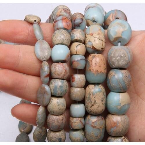 Natural ShouShan Stone Beaded Irregular Snakeskin Loose Spacer Beads For Jewelry Making DIY Necklace Bracelet Accessories Gift