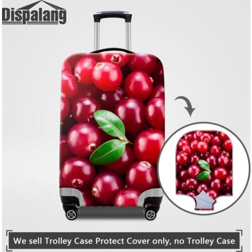 Dispalang 3D Fruits Candy Prints Suitcase Protective Covers Polyester Elastic Luggage Cover 18-30 inch Case Travel Accessories