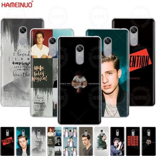 HAMEINUO Charlie Puth Cover phone Case for Xiaomi redmi 5 4 1 1s 2 3 3s pro PLUS redmi note 4 4X 4A 5A