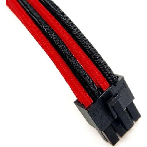 Male to Female Black and Red Power Extension Cables use for 24PIN Motherboard / 8PIN GPU/8PIN CPU/6PIN GPU 18AWG Transfer Cable