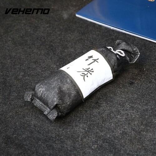 Black Vehicle Mounted Activated Bamboo Charcoal Bag Air Fresher Dehunidification