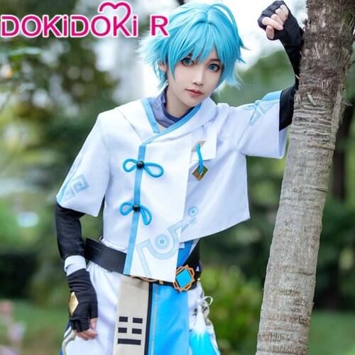 DokiDoki-R Game Genshin Impact Cosplay Chongyun Cosplay Costume Game Genshin Impact Chong Yun Costume