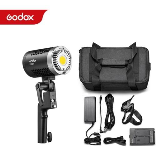 Godox ML60Bi ML60 Bi 60W Bi-Color LED Light Silent Mode Portable Brightness Adjustment Support Li-ion Outdoor LED Light