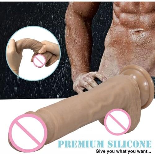 Realistic Dildos Strap on Dildo Soft Big Dick Penis with Suction Cup Anal G-spot Vagina Lesbian Strapon Adult Sex Toy for Women