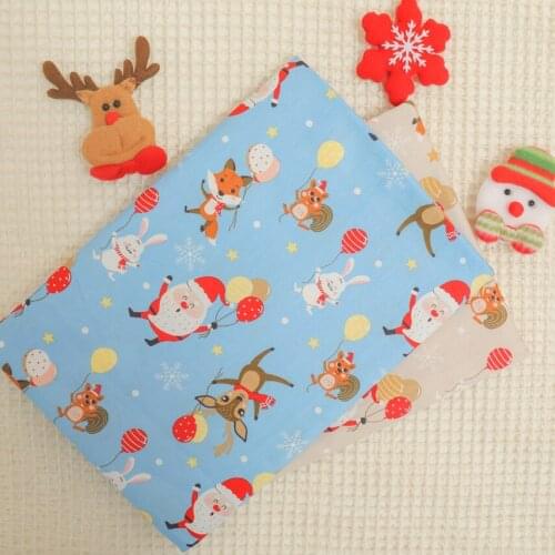 Printed Cotton Fabric DIY handmade sewing craft patchwork quilting home decor tissus cloth baby dress tecidos Chrismas Series