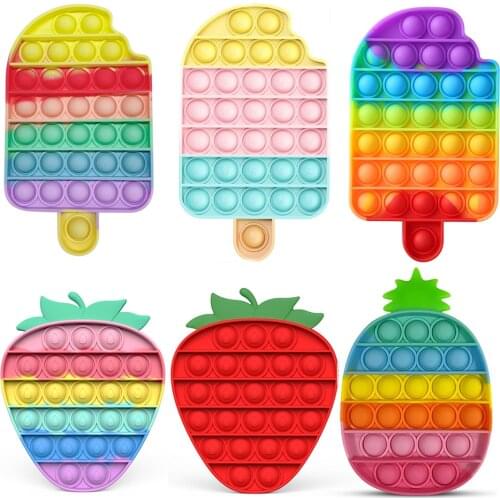 Push Bubble Sensory Toy for Autism Squishy Stress Reliever Toys Adult Kid Funny Anti-stress Fidget Toy Gift