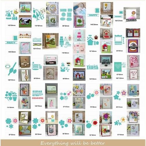 House Heart Flower Human Cake 0-10 Number Happy Thanks Letter Metal Cutting Dies Making Cards Scrapbook Craft New Stencils 2020