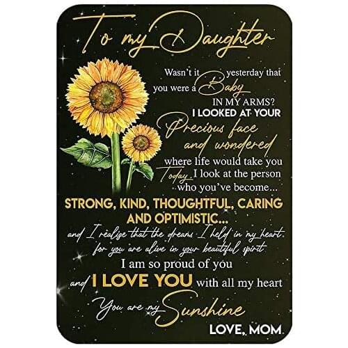 Metal Sign to My Daughter Retro Tin Sign I Love You Wholeheartedly Decorate The Wall Plaque of The Cafe Bar Kitchen 8x12 es