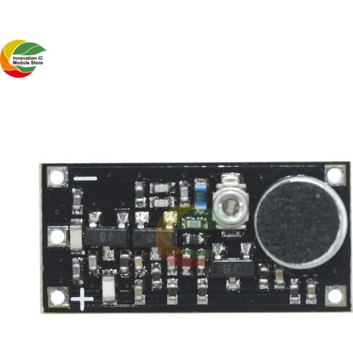 Ziqqucu DC 2 -9V 9mA 88-115MHz Mini FM Transmitter Wireless Microphone Surveillance Frequency Board Module for Arduino