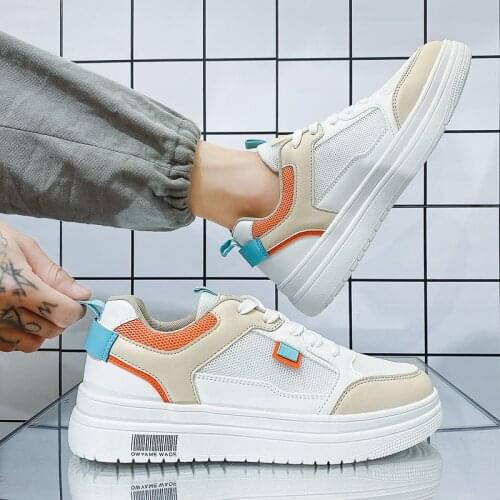 Mesh Mens Sneakers High Quality Low Top Flat Shoes Student Fashion Casual White Shoes Classic Wild Tenis Zapatillas Hombre