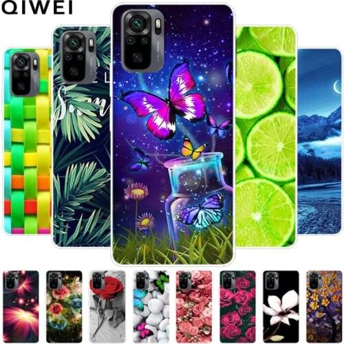 Soft TPU Case For Xiaomi Redmi Note 10 Pro Flowers Silicone Phone Cases For Redmi Note 10 Pro Note10 5G 10S Cover Note 10Pro