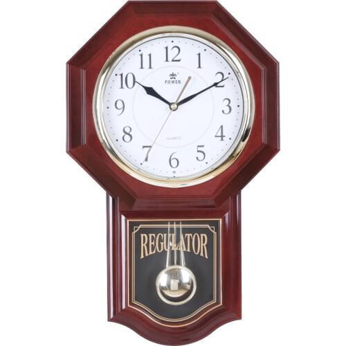 European style Hourly Music Chiming wall clock auto night shut-off volume control switch pendulum Mute living room wall Clock