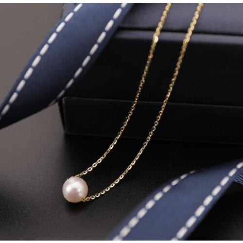 New jewelry 100% Natural freshwater Pearl Necklace pendant for women 925 sterling Silver