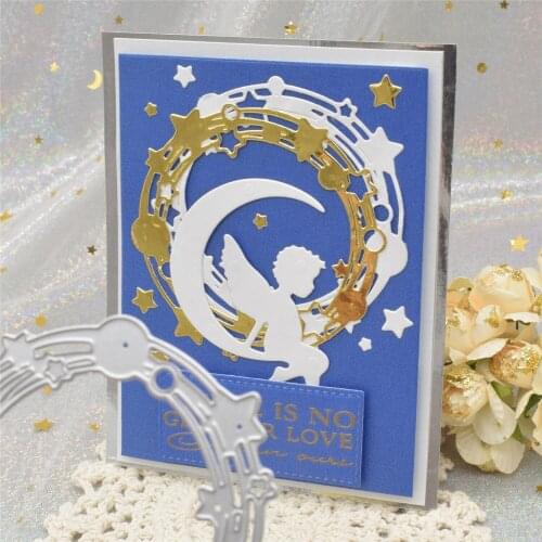 New Circle Background Frame Dies Star Metal Cutting Dies for Scrapbooking Album Paper DIY Craft Cards Making Craft