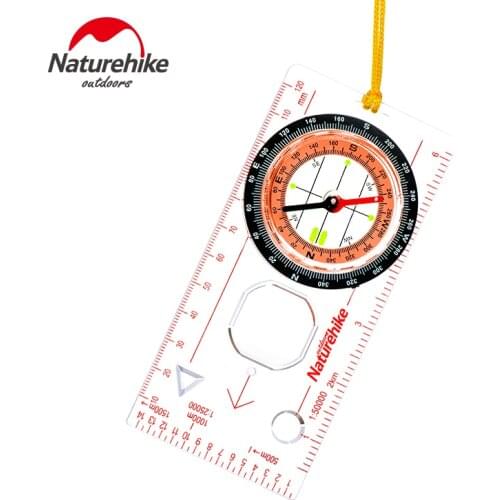 Naturehike Outdoor Camping Directional Cross-country Race Hiking Special Compass Baseplate Ruler Map Scale Compass bussola