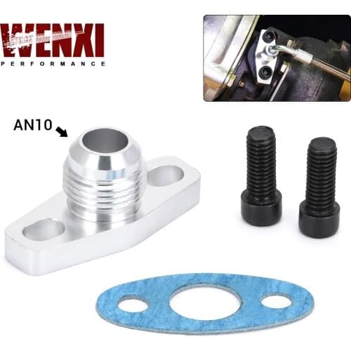 Turbo Oil Return/Drain Flange Adapter AN10 FOR TURBO GT28 GT30 GT35 T25 WX-OFG34