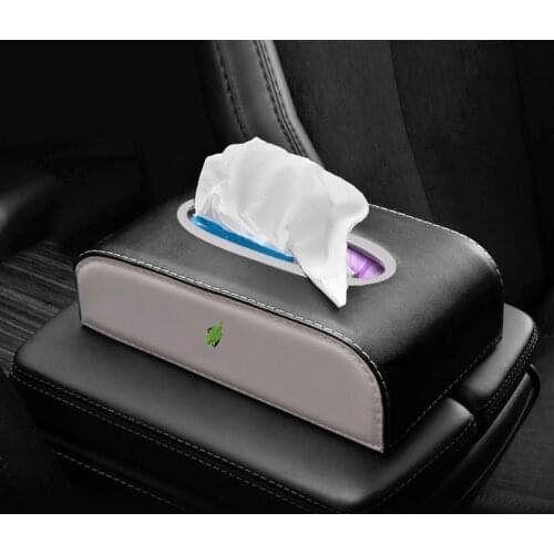Suitable for Tesla Model X for Tesla Model S tissue box car pumping box toilet paper napkin box