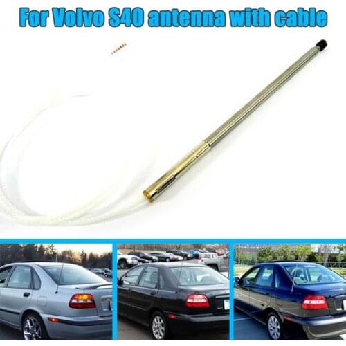 Hot Vehicle Radio Antenna Mast Assembly with Wire for 00-04 Volvo S40 Car Replacement Mast Cable Car Styling