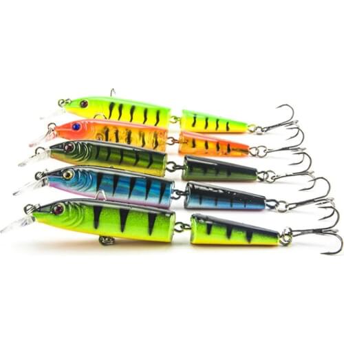 HiUmi Jointed Minnow Fishing Lures 10.5cm 9.6g Fishing Tackle Swimbait Wobbler Fish Bait Artificial Lure
