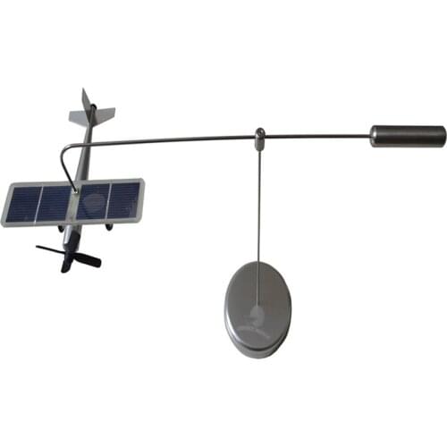 CHANCS Solar Airplane Kit 0.4W Stainless Aluminum Model Green Power Easily Assembled
