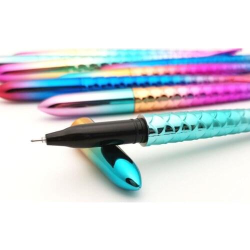 Ball Point Pen Cartoon Fish Shape Gradient Tail