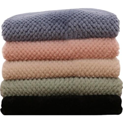 Width 62'' High Grade Imitation Rabbit Hair Faux Fur Plush Fabric By The Half-Meter For Scarves Carpets Material