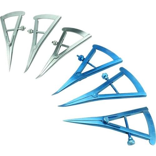 Eyelid Calipers Castroviejo Caliper Screw adjustment styles Caliper 0mm-20mm ophthalmic instrument Dental Instrument