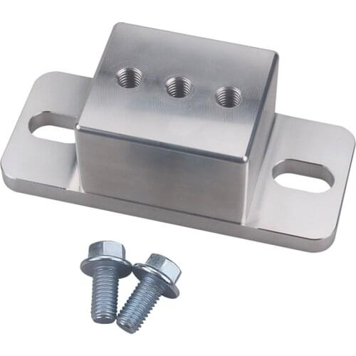 Solid Transmission Mounting Seat Alluminum Alloy Transmission Mount Replacement for PowerGlide TH350 TH400 4L60E