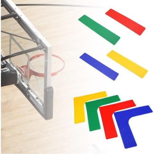 Tennis Spot Markers Straight Line Corner Landmark Bright Colors eye-catching Tennis Floor Sticker