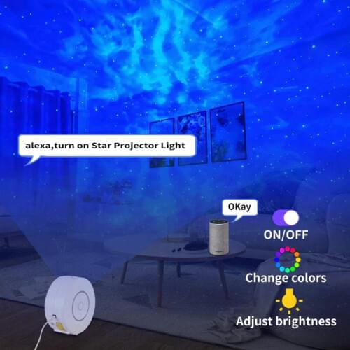 Tuya Smart Star Projector Galaxy Starry Night Light Laser Projector Smart Home Nebula Projector Works For Google Home, Alexa