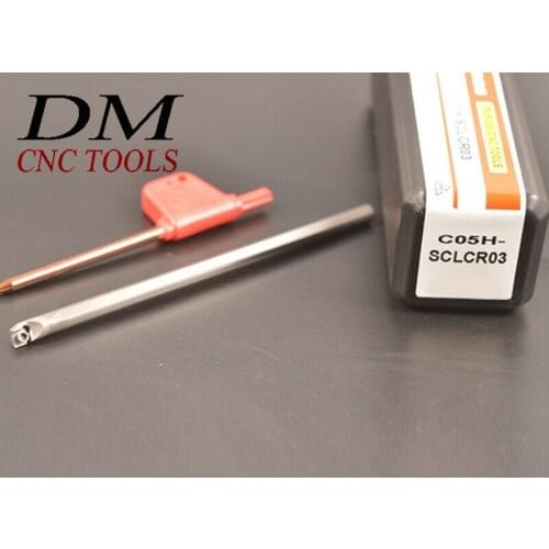 1PCS C05H SCLCR03/SCLCR04/STUBR06/SWUBR06 Tungsten steel Earthquake resistance Inner hole turning tool CNC Turning accessories