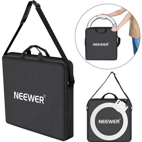 Neewer Photography Carrying Bag Protective Case Compatible with 14/18 inches Camera Ring Light Durable Nylon Light Weight