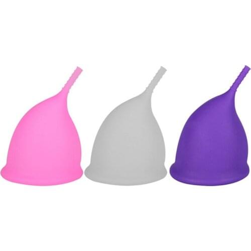 1PCS Women Cup Medical Grade Silicone Menstrual Cup Feminine Hygiene menstrual Lady Cup Health Care Period Cup