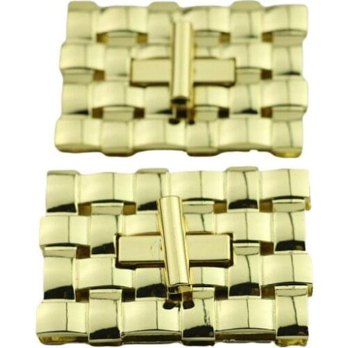 6PCS Rectangle Hardware Bag Accessories Metal Light Gold Clasp Turn Lock Twist Lock DIY Handbag Bag Purse Woven Buckle Parts