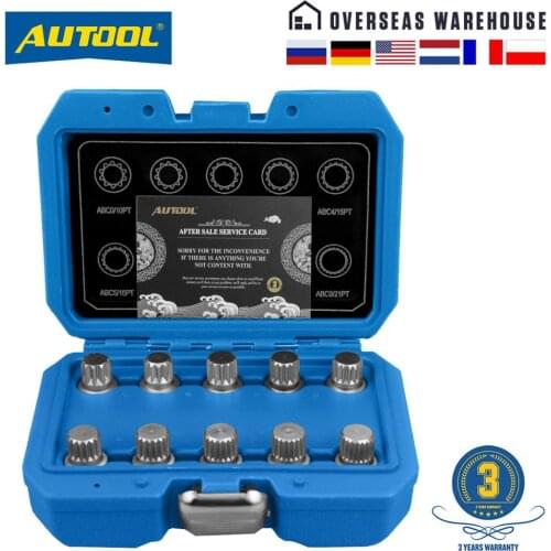 AUTOOL Anti-theft Wheel Screw Bolt and Locknut 8D0601139F Safety Adapter For Volkswagen Golf Bora Passat Audi For A4 A6 A8 TT