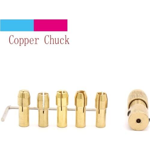 7pcs 0.5-3mm Drill Chuck Collets Set of Quick Chuck for Mini Tools Miniature Electric Drill Self-tightening Chuck