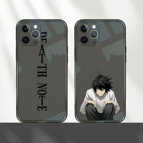 Rem and misa death note Phone Case For iPhone 12 11 8 7 mini pro X XS XR MAX Plus Black Transparent Cover