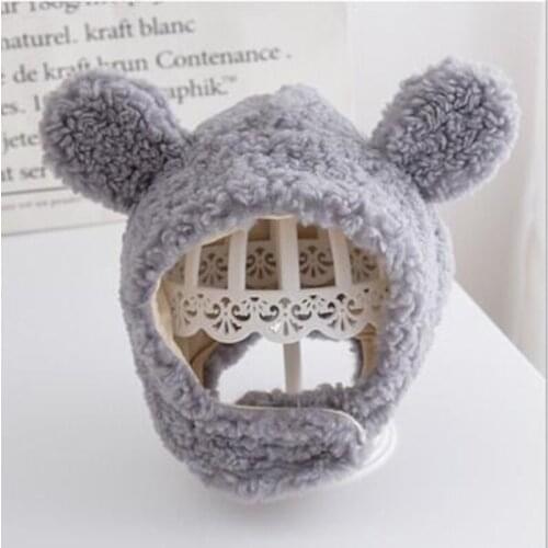 Baby ear protection hats autumn and winter plush caps hedging boys children winter girls cute Baotou winter hats